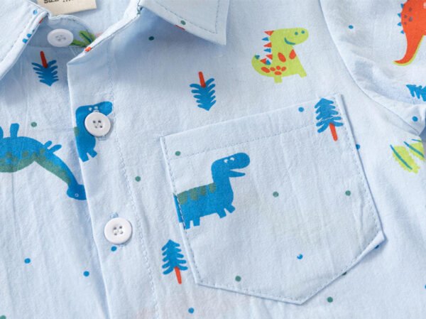 Boys Shirt Blue - Image 2