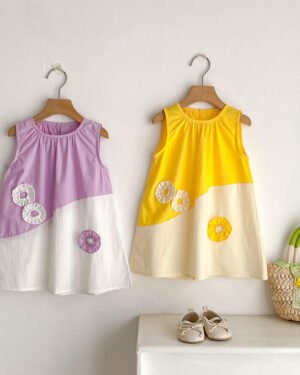 Color Block Baby Dress
