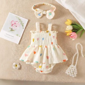 Baby Summer Romper with Headband