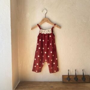 Polka Dot Sleeveless Romper