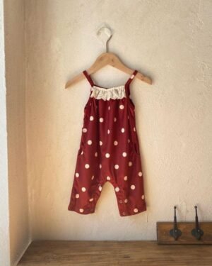 Polka Dot Sleeveless Romper